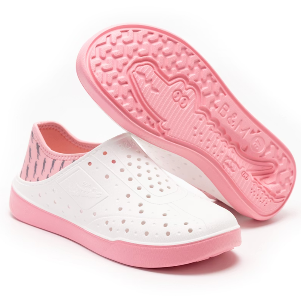 【母子鱷魚】軟式後踩鞋 男女鞋 EVA軟Q材質 透氣穿孔鞋面 鱷魚紋大底 減震 防臭 可手洗-規格圖9