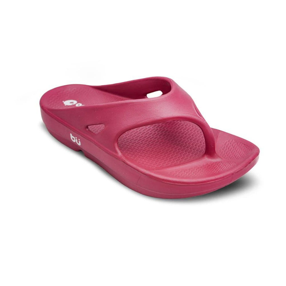 【New Buffalo 牛頭牌】土豆星球 女款 一代夾腳款 紫紅色 人體工學 足弓設計 EVA 一體成型 環保無毒-細節圖2