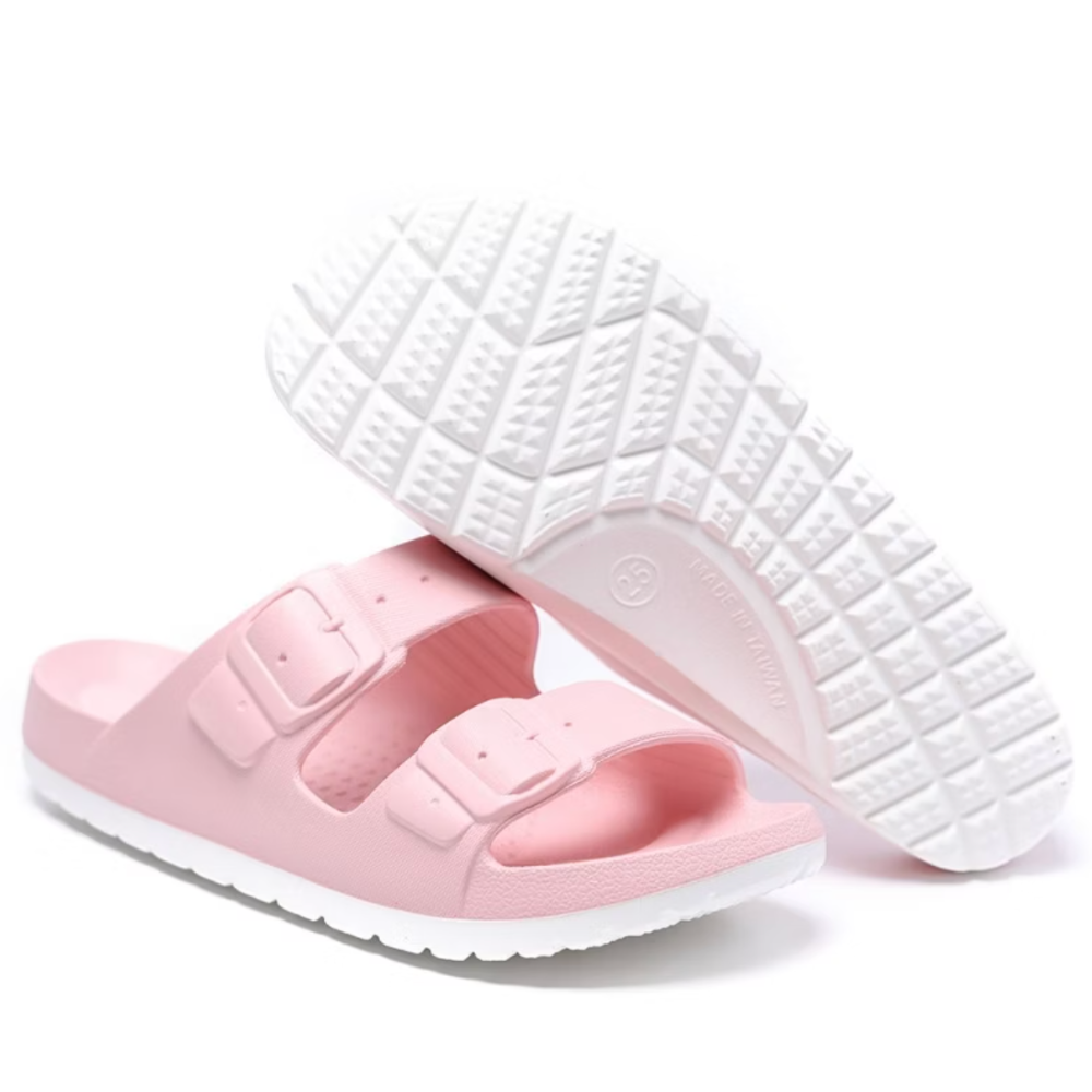 【母子鱷魚】玩美雙色輕量時尚拖鞋 男女鞋 黑 藍 白粉 淺藍 淺粉-規格圖9