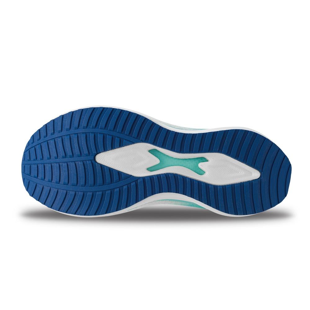 【LOTTO 義大利】女鞋 白碧藍 弓pro跑鞋 無縫編織賈卡布鞋面 足弓支撐懸架 輕彈緩震 透氣鞋墊-細節圖3