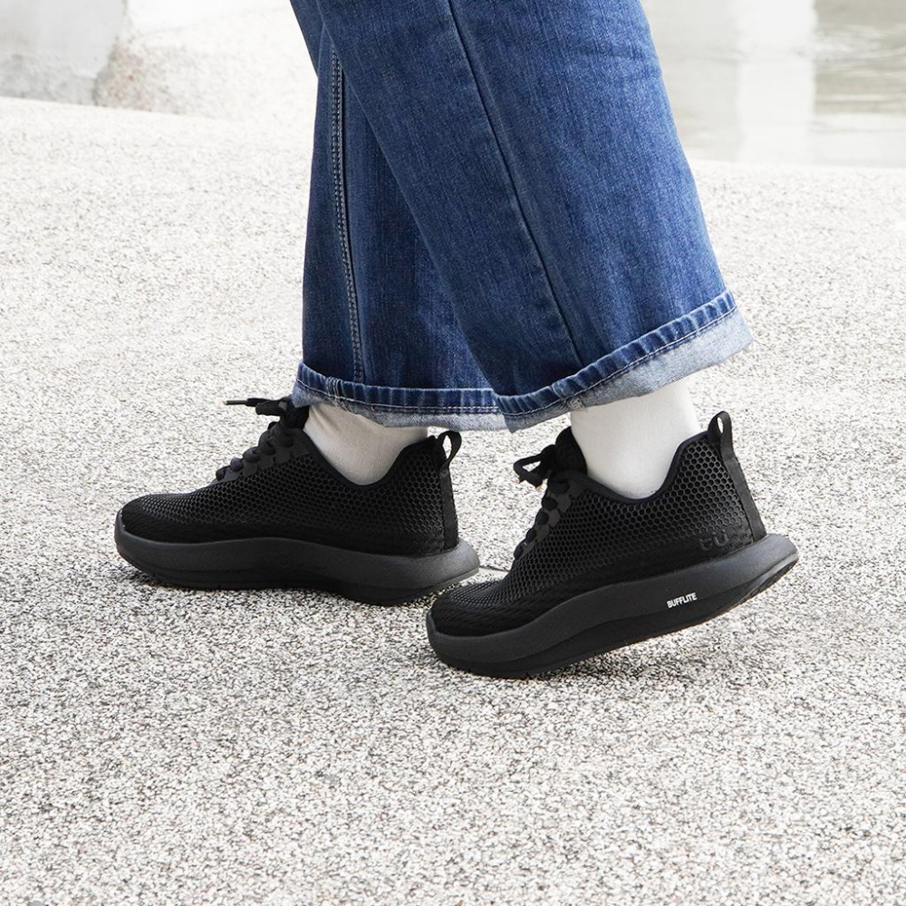 【New Buffalo 牛頭牌】土豆星球 男女款 土豆漸層鞋 深黑 足痛專用鞋 適合足底筋膜炎、長時間站立者-細節圖5