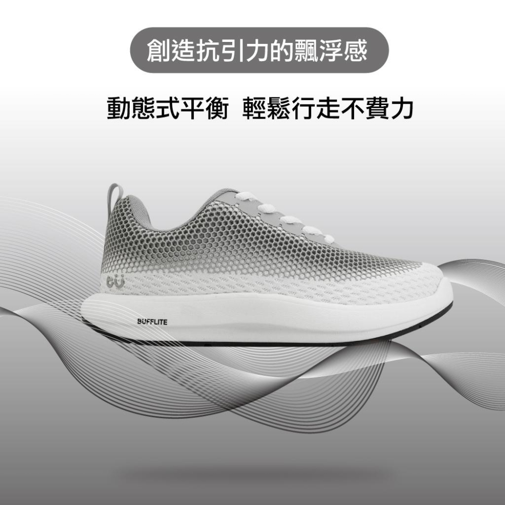 【New Buffalo 牛頭牌】土豆星球 男女款 土豆漸層鞋 深黑 足痛專用鞋 適合足底筋膜炎、長時間站立者-細節圖6