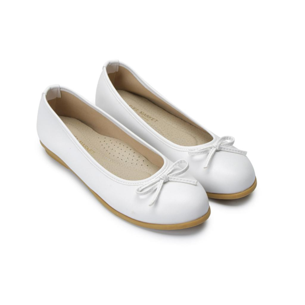 【FUFA 富發牌】溫柔派蝴蝶結娃娃鞋 黑/白/粉/杏 平底設計 好穿百搭 真皮乳膠鞋墊 久站久走必備！-細節圖4