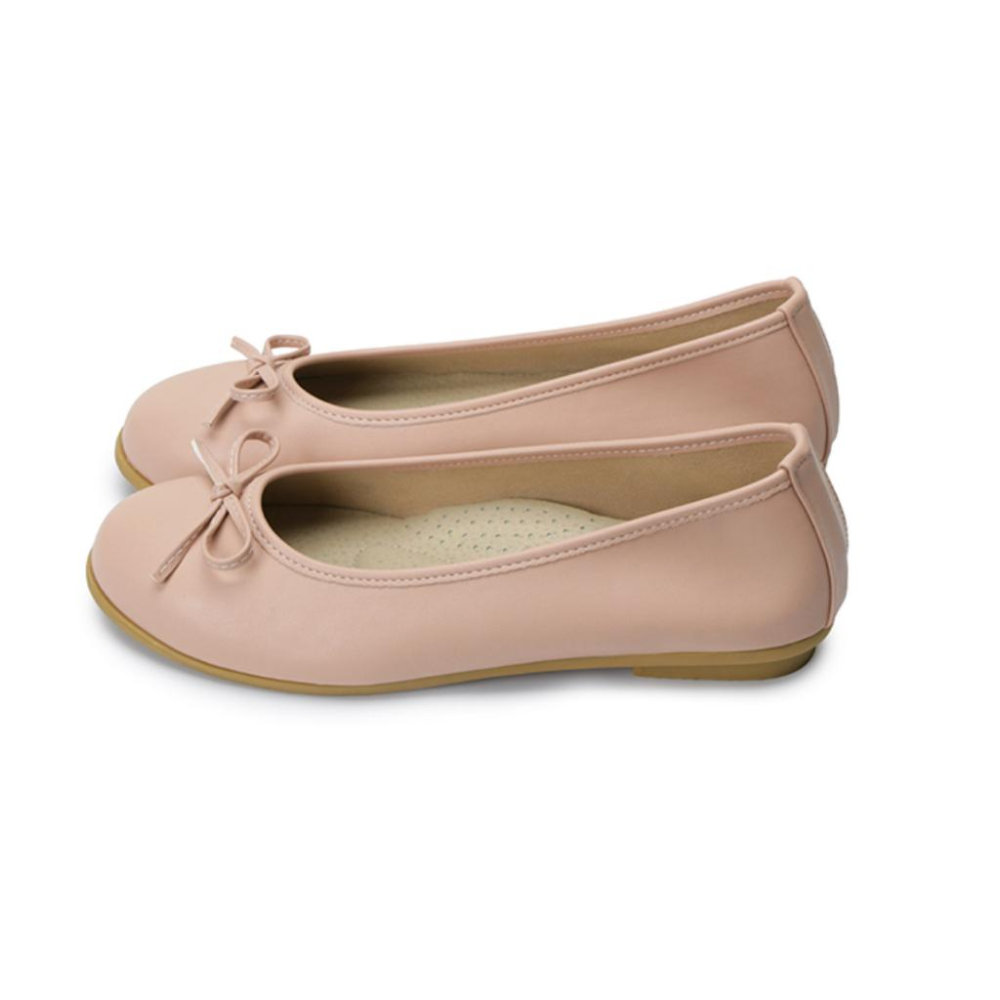 【FUFA 富發牌】溫柔派蝴蝶結娃娃鞋 黑/白/粉/杏 平底設計 好穿百搭 真皮乳膠鞋墊 久站久走必備！-細節圖5