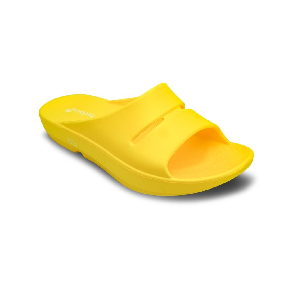 【New Buffalo 牛頭牌】土豆星球 男女款 二代開口款 黃色 人體工學 足弓設計 EVA 一體成型 環保無-細節圖2