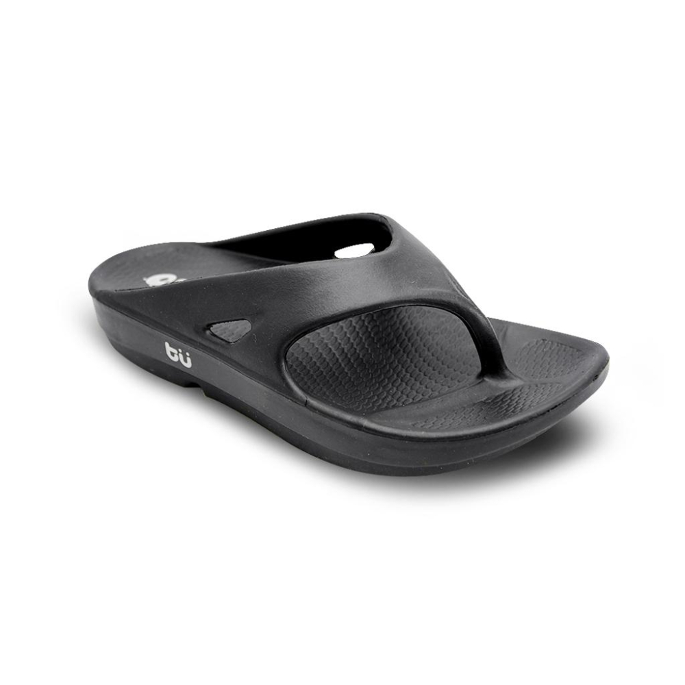 【New Buffalo 牛頭牌】土豆星球 男女款 一代夾腳款 黑色 人體工學 足弓設計 EVA 一體成型 環保無毒-細節圖4