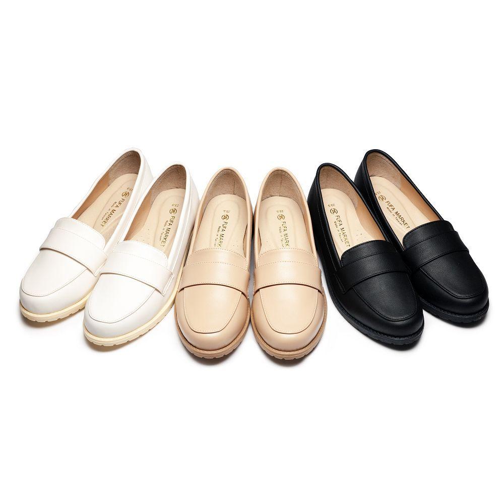 【FUFA 富發牌】典雅英倫風氣質樂福鞋 黑/白/杏 經典氣質 優雅跟鞋 學生上班族皆適合-細節圖3