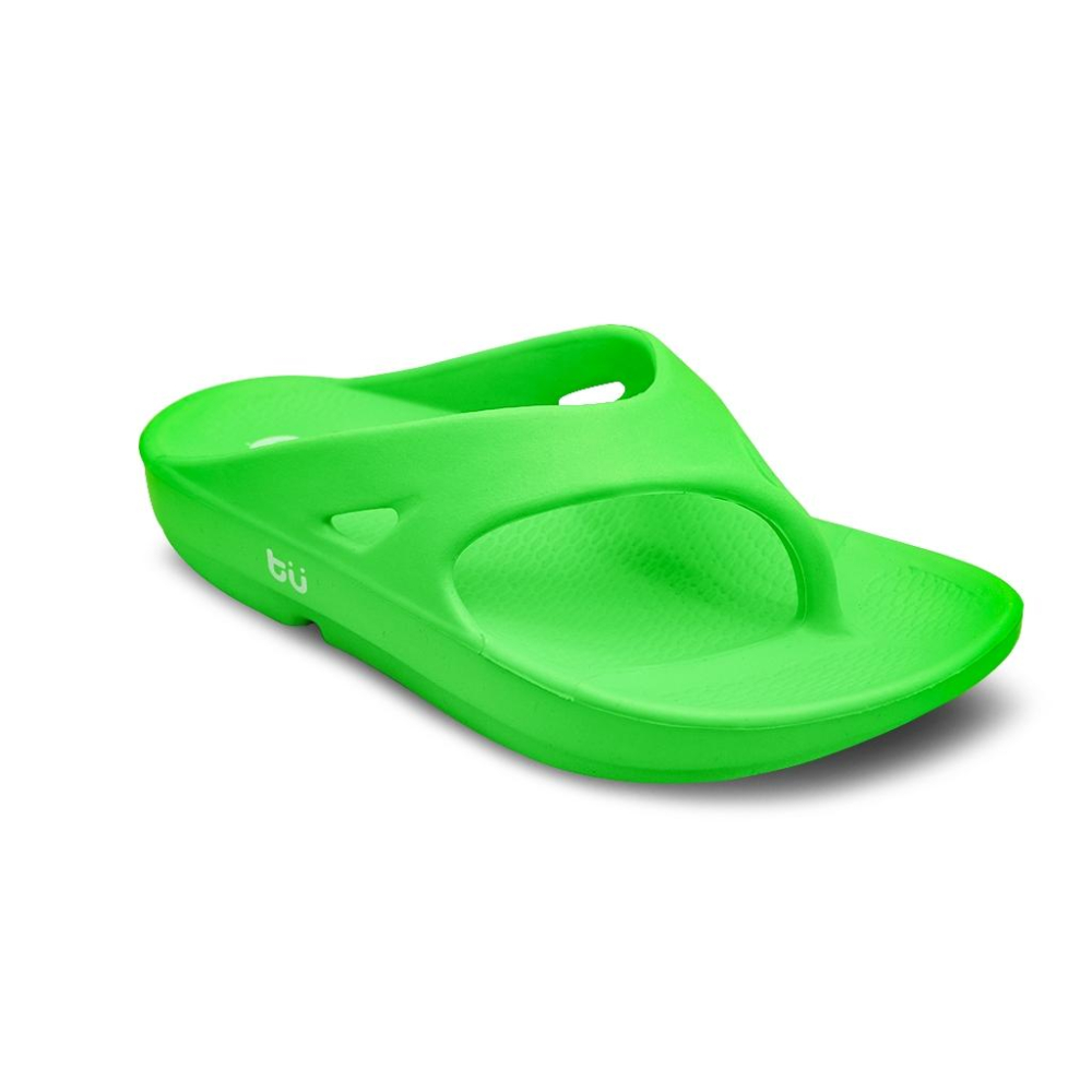 【New Buffalo 牛頭牌】土豆星球 男女款 一代夾腳款 綠色 人體工學 足弓設計 EVA 一體成型 環保無毒-細節圖2