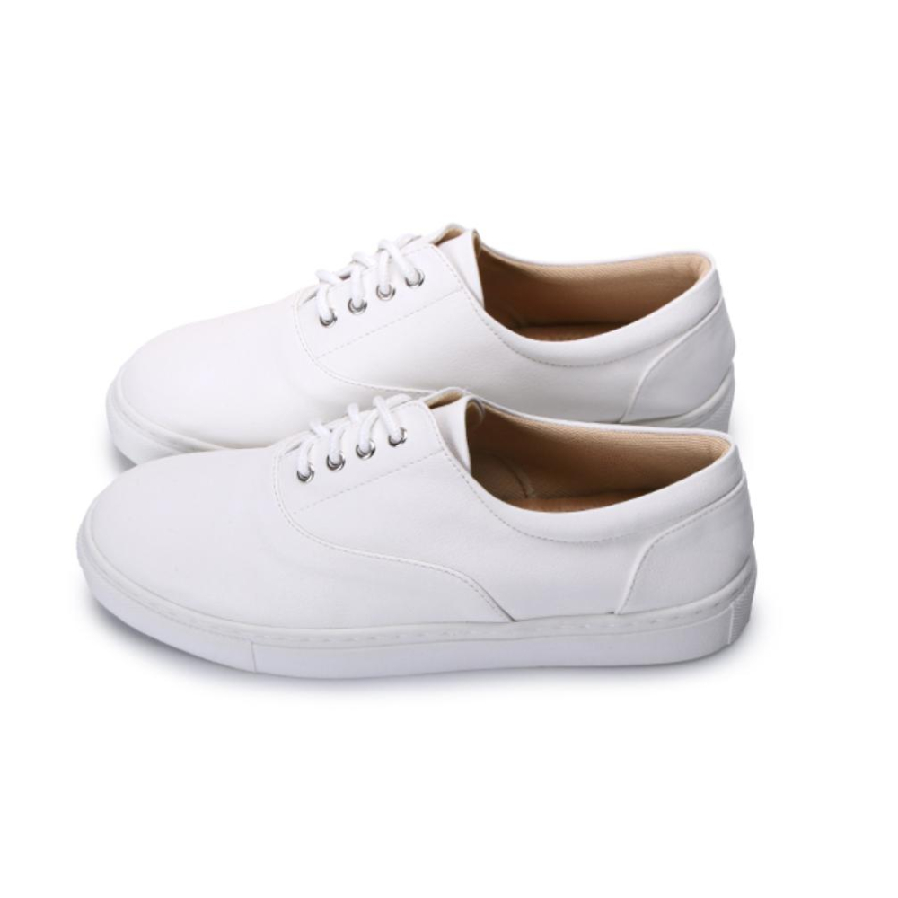 【FUFA 富發牌】文藝小清新綁帶小白鞋 黑/白 全新改版！質感特軟皮革面料 舒適度再提升！加厚柔軟真皮乳膠墊-細節圖6