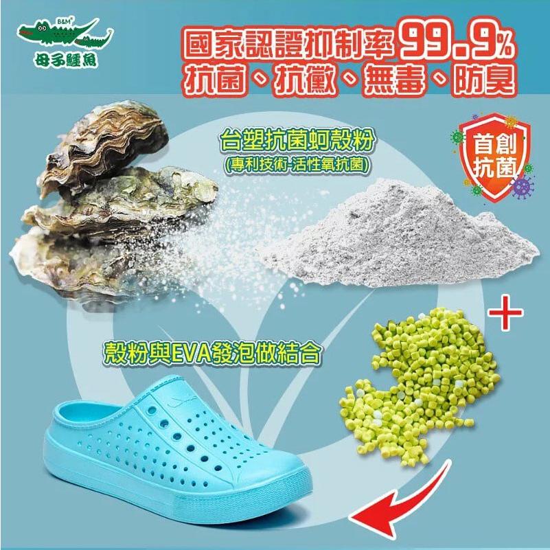 【母子鱷魚】蚵技FUN彈水陸動動鞋 男女鞋 黑色 白色 灰色 卡其 深綠-細節圖3