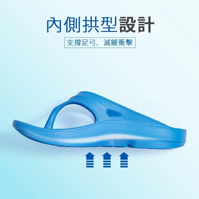 【母子鱷魚】紓壓恢復機能鞋 男女鞋 版型偏大 黑色 白色 藍色 深粉 夾腳 拖鞋-細節圖3