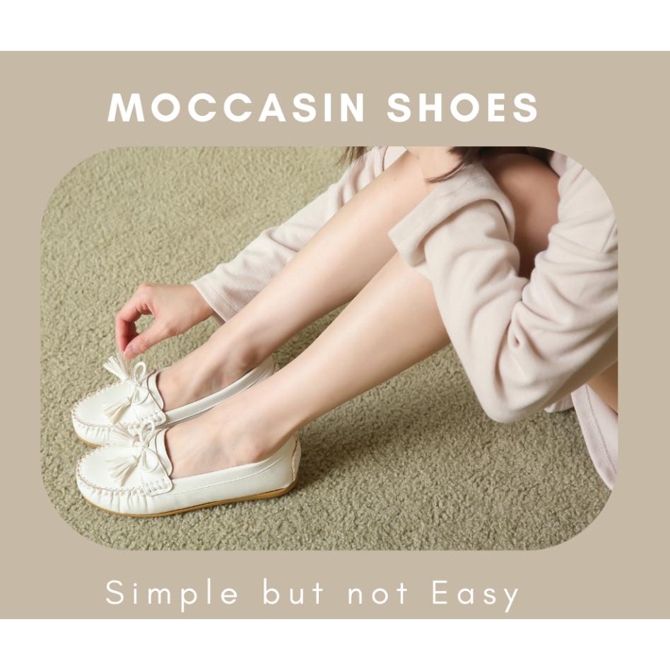 【FUFA 富發牌】MIT日系小清新豆豆鞋 黑/白/粉 針對通勤族和久站 加強內在舒適度 柔軟真皮乳膠墊-細節圖2