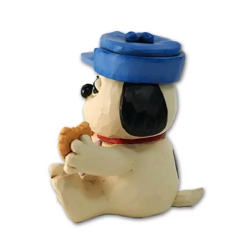 ￼peanuts olaf歐拉夫 奧拉夫snoopy史努比  enesco 雕塑 公仔 吃餅乾 塑像 擺飾 絕版 限量-細節圖2