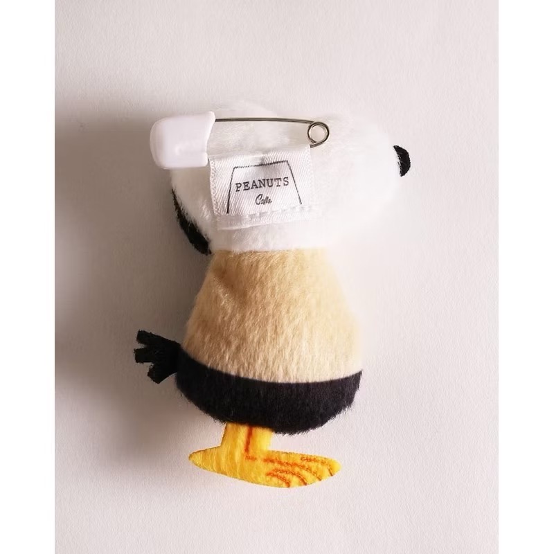 ￼全新絕版限定版 PEANUTS Cafe 名古屋 史努比 限定 鵜鶘鳥 送子鳥 造型SNOOPY史努比別針-細節圖2