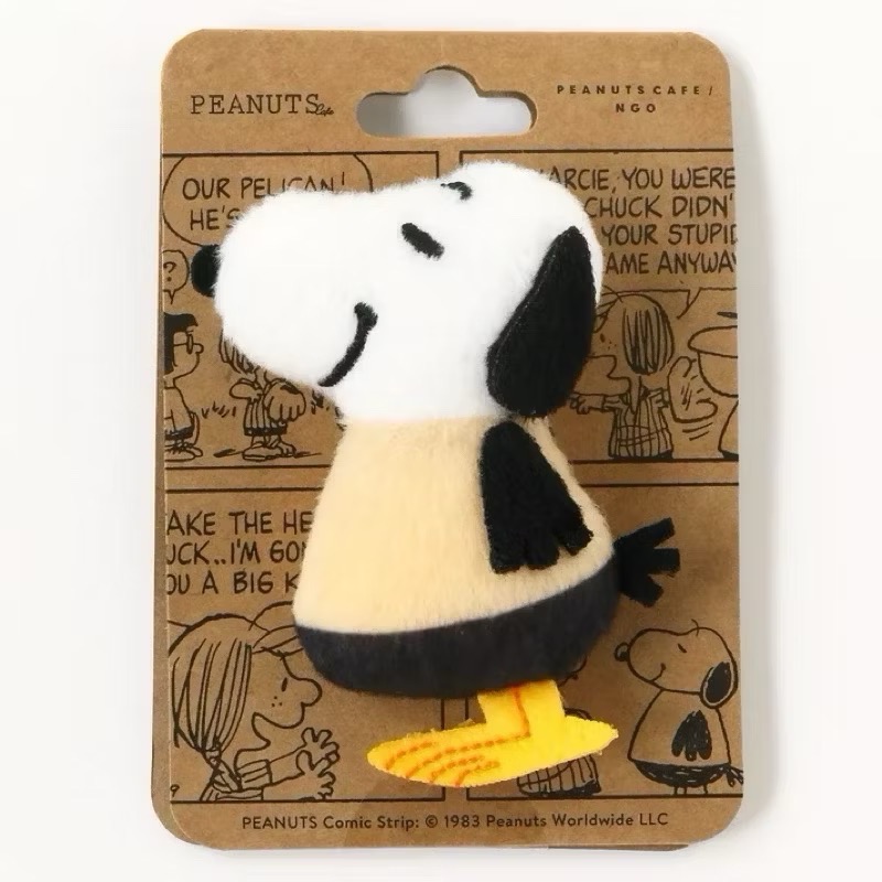 ￼全新絕版限定版 PEANUTS Cafe 名古屋 史努比 限定 鵜鶘鳥 送子鳥 造型SNOOPY史努比別針-規格圖3