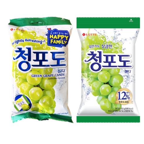 樂天 LOTTE - 果汁硬糖(水蜜桃/青葡萄) 153g-細節圖2