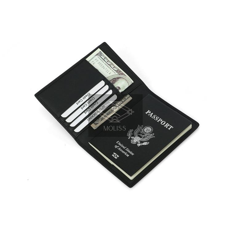 MOLISS｜RFID 史密斯革護照夾 碳纖維皮革 十字紋皮革 男生禮物 防盜刷 防感應 護照套 皮件 真皮 牛皮 禮物-細節圖2