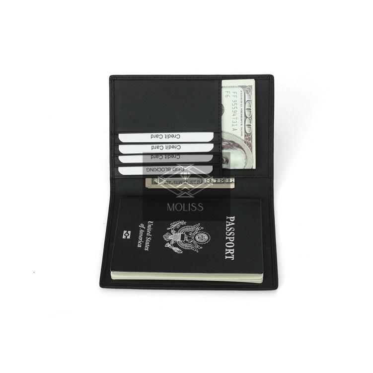 MOLISS｜RFID 史密斯革護照夾 碳纖維皮革 十字紋皮革 男生禮物 防盜刷 防感應 護照套 皮件 真皮 牛皮 禮物-細節圖3