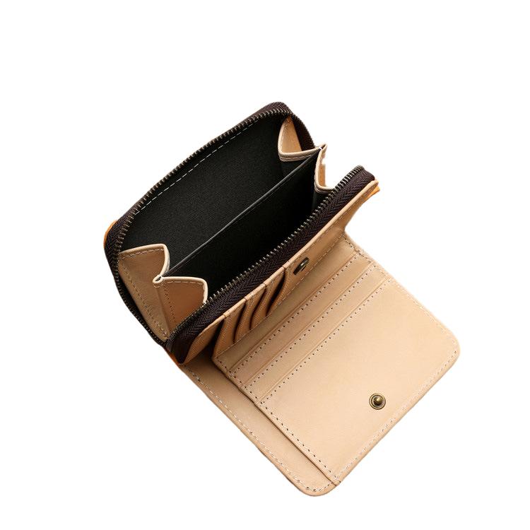 MOLISS｜追憶植物糅真皮中夾 多卡層皮夾 真皮皮件 真皮錢包 小牛皮 手工製 短夾 中夾 皮夾 錢包 財布 禮物-細節圖3