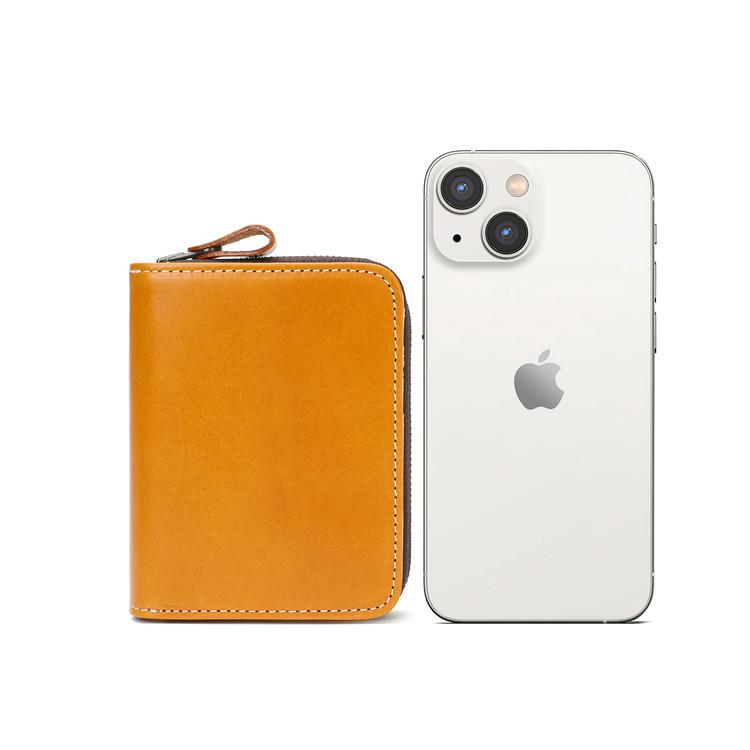 MOLISS｜追憶植物糅真皮中夾 多卡層皮夾 真皮皮件 真皮錢包 小牛皮 手工製 短夾 中夾 皮夾 錢包 財布 禮物-細節圖9