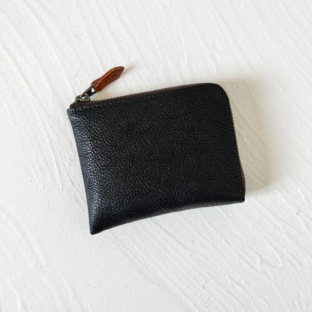 MOLISS｜希爾紋理 L拉鍊質感真皮錢包 頭層牛皮 手作質感 零錢包 鑰匙包 皮夾 短夾 錢包 真皮 小包 禮物 男女-細節圖2