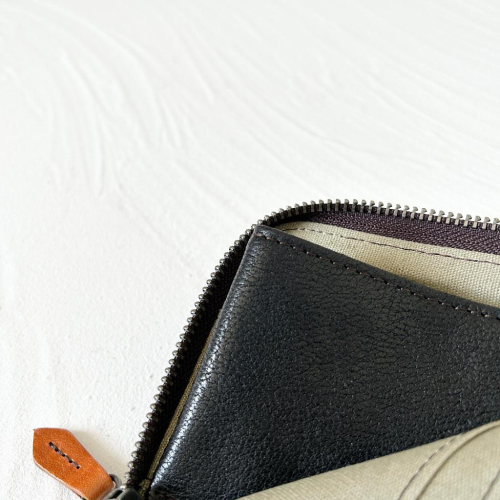 MOLISS｜希爾紋理 L拉鍊質感真皮錢包 頭層牛皮 手作質感 零錢包 鑰匙包 皮夾 短夾 錢包 真皮 小包 禮物 男女-細節圖5