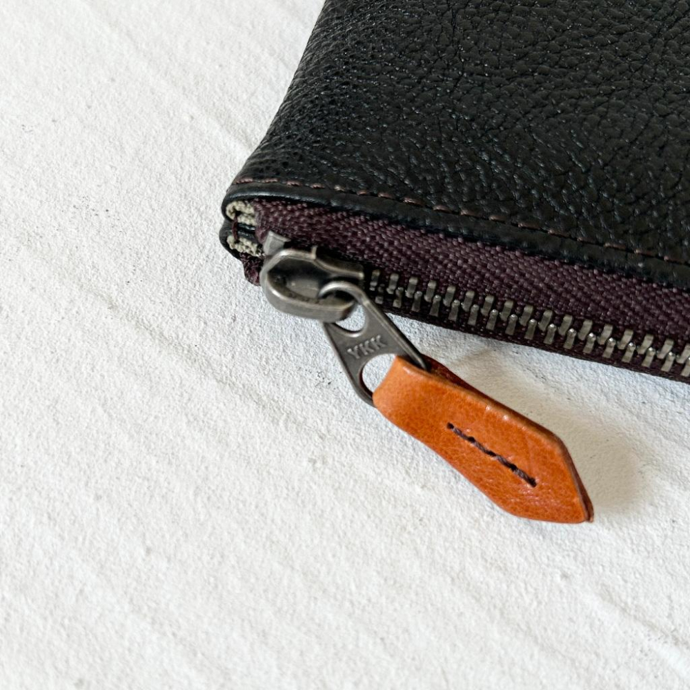 MOLISS｜希爾紋理 L拉鍊質感真皮錢包 頭層牛皮 手作質感 零錢包 鑰匙包 皮夾 短夾 錢包 真皮 小包 禮物 男女-細節圖9