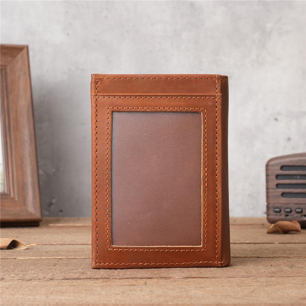 MOLISS｜科斯塔真皮零錢包 迷你皮夾 簡約錢包  輕便短夾 瘋馬皮 名片包 禮物 錢包 皮夾 卡夾 卡包 男生 男-細節圖2