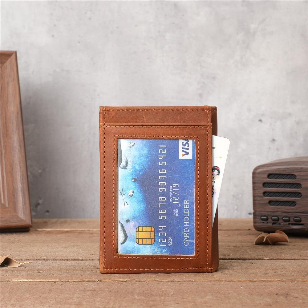 MOLISS｜科斯塔真皮零錢包 迷你皮夾 簡約錢包  輕便短夾 瘋馬皮 名片包 禮物 錢包 皮夾 卡夾 卡包 男生 男-細節圖3