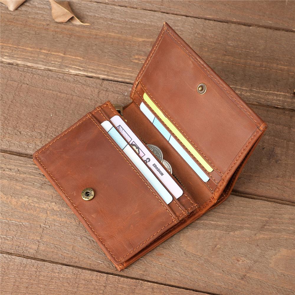 MOLISS｜科斯塔真皮零錢包 迷你皮夾 簡約錢包  輕便短夾 瘋馬皮 名片包 禮物 錢包 皮夾 卡夾 卡包 男生 男-細節圖6