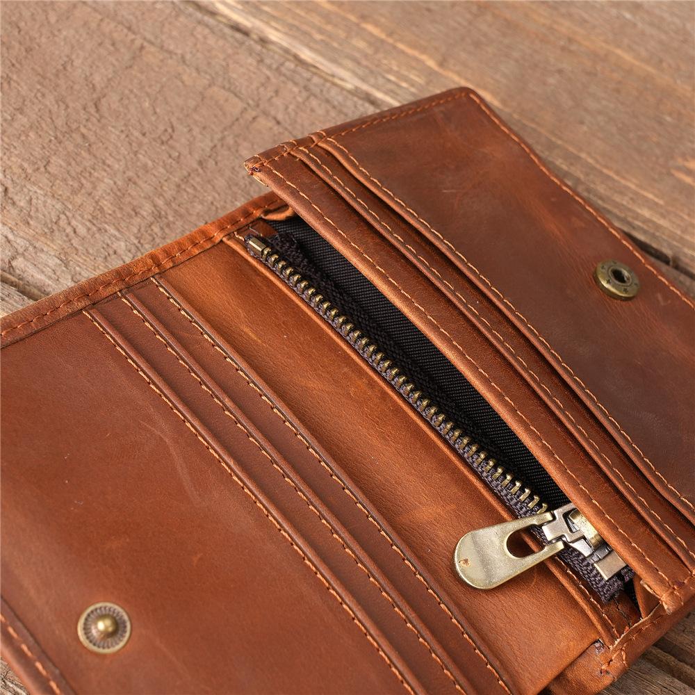 MOLISS｜科斯塔真皮零錢包 迷你皮夾 簡約錢包  輕便短夾 瘋馬皮 名片包 禮物 錢包 皮夾 卡夾 卡包 男生 男-細節圖8