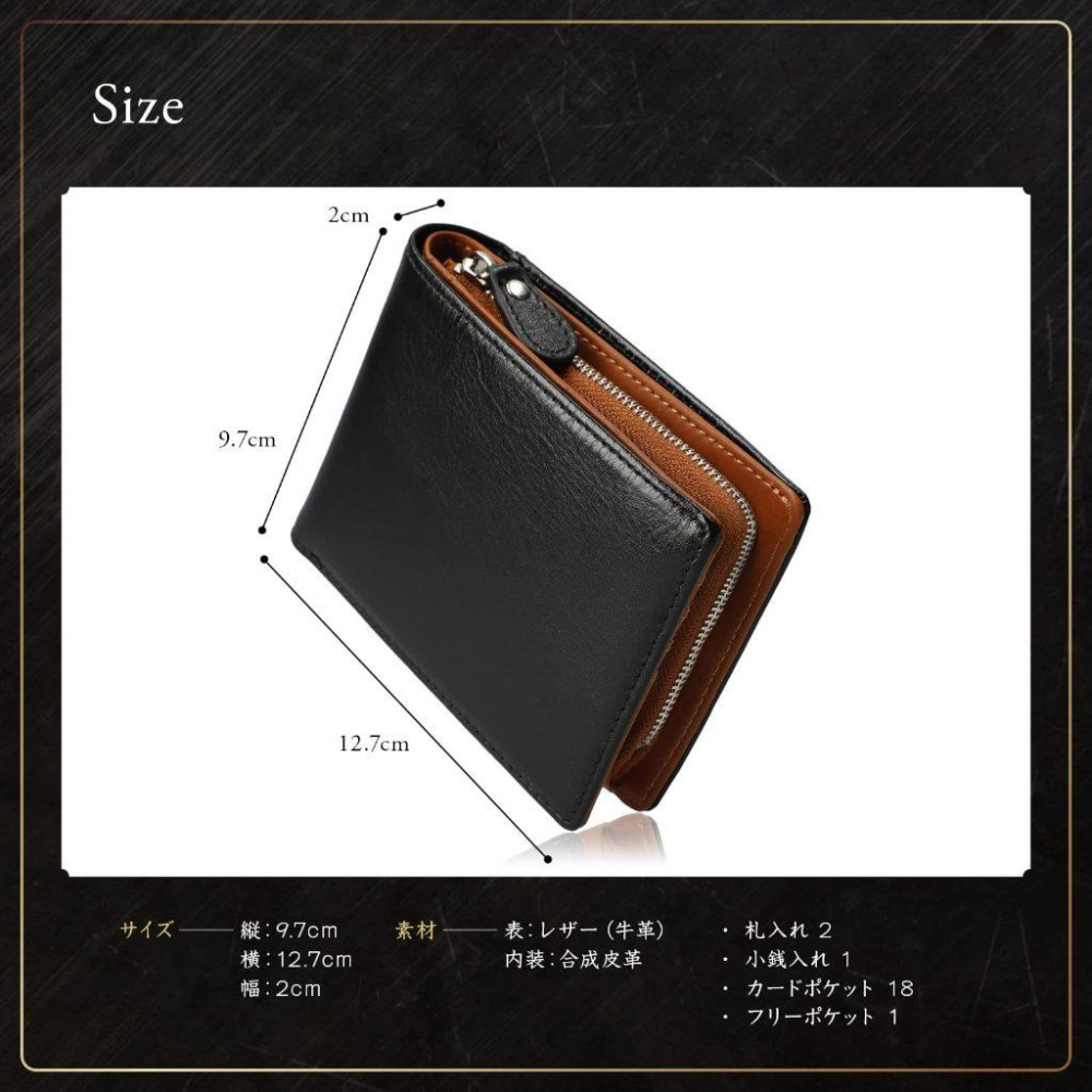 MOLISS｜高田修平短夾  快取外卡層 日本財布 男生錢包 男生禮物 生日禮物 真皮皮夾 零錢袋 零錢包 皮夾 中夾-細節圖6