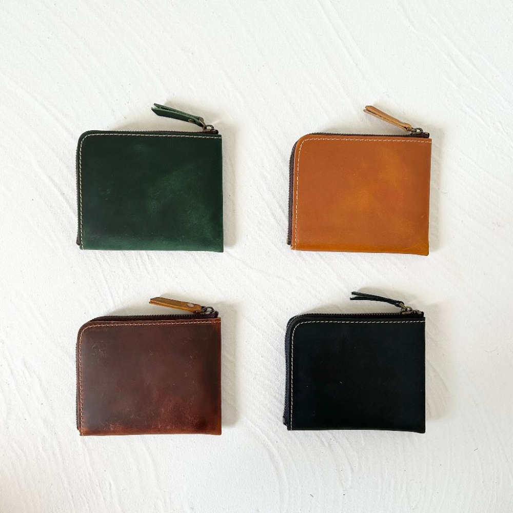 MOLISS｜希爾瘋馬紋 L拉鍊質感真皮錢包 頭層牛皮 零錢包 鑰匙包 皮夾 短夾 錢包 真皮 牛皮 禮物 送禮 生日-細節圖3