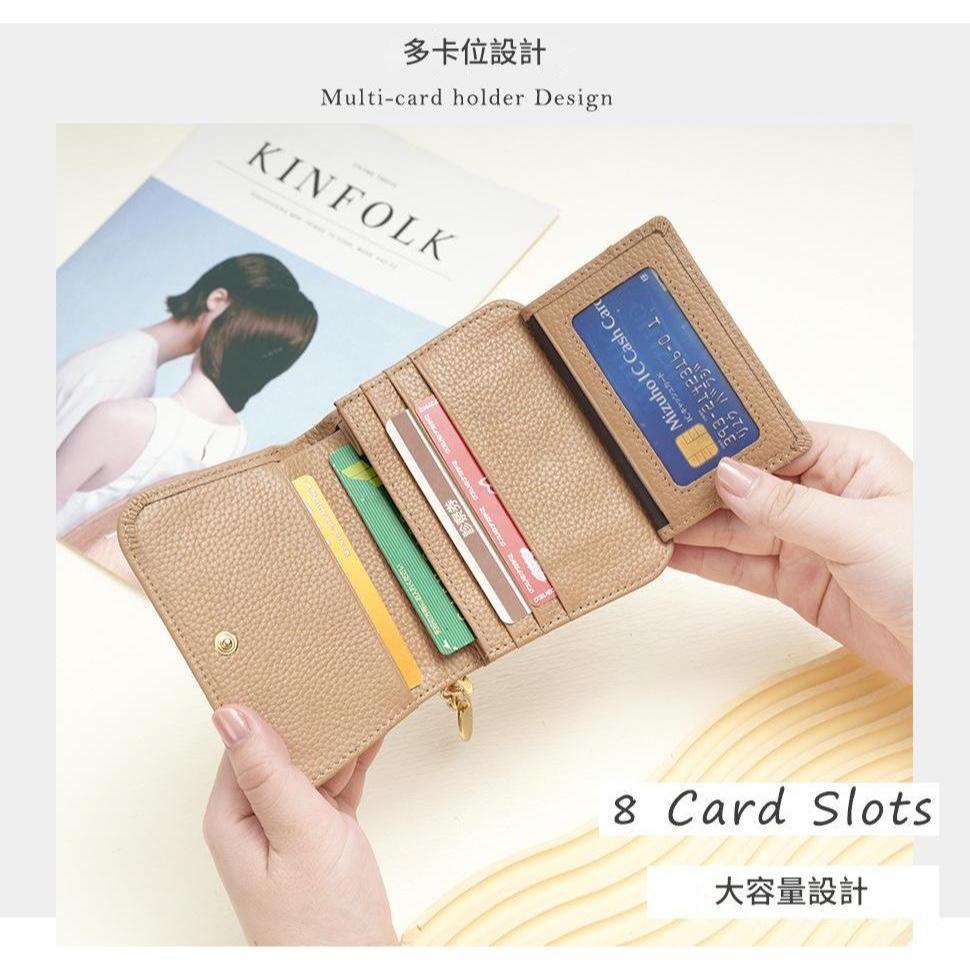 MOLISS｜RFID 神秘奶油零錢包 真皮錢包 小包專用 小錢包 小牛皮 小廢包 錢包 小包 短夾 卡夾 卡包 女生-細節圖6