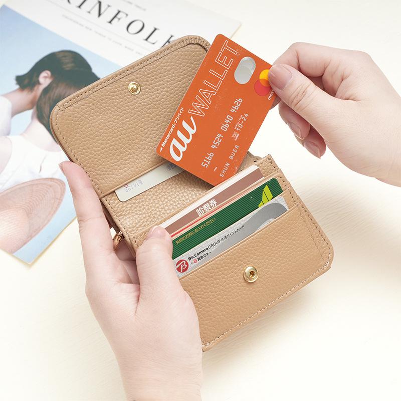 MOLISS｜RFID 神秘奶油零錢包 真皮錢包 小包專用 小錢包 小牛皮 小廢包 錢包 小包 短夾 卡夾 卡包 女生-細節圖9