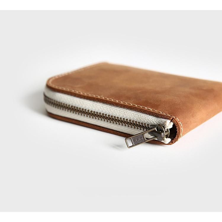 MOLISS｜希爾迷你錢包 YKK L拉鍊質感真零錢包 小禮物 鑰匙包 隨身包 皮夾 短夾 錢包 真皮 禮物 送人 小包-細節圖3