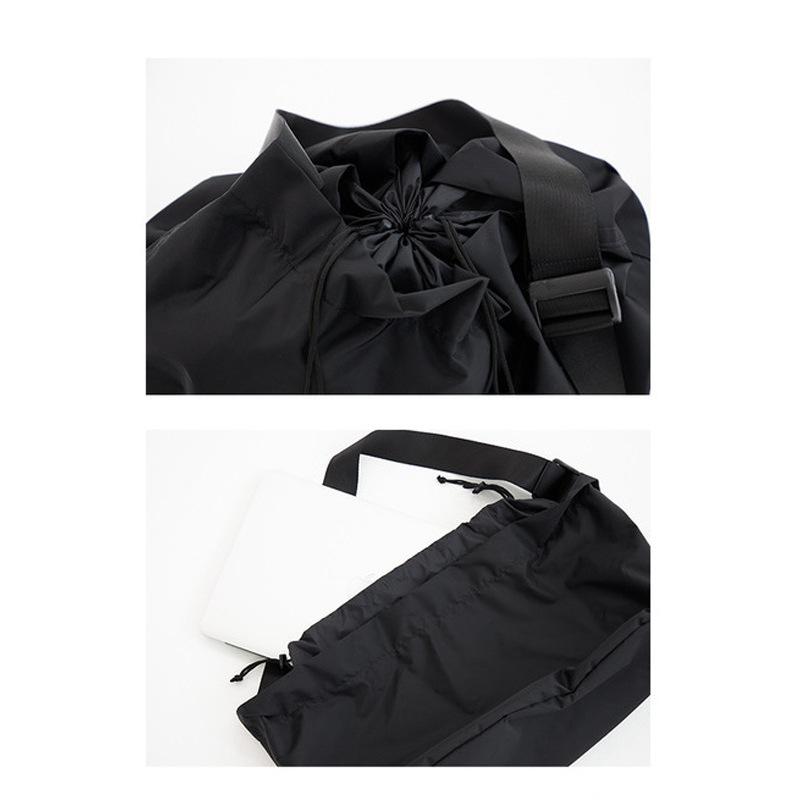 MOLISS｜大容量束口拳擊包 男生包包 腳踏車包 運動包 健身包 旅行包 瑜珈包 郵差包 肩背包 側背包 男包 男 包-細節圖6