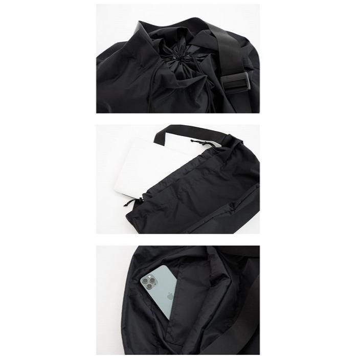 MOLISS｜大容量束口拳擊包 男生包包 腳踏車包 運動包 健身包 旅行包 瑜珈包 郵差包 肩背包 側背包 男包 男 包-細節圖7