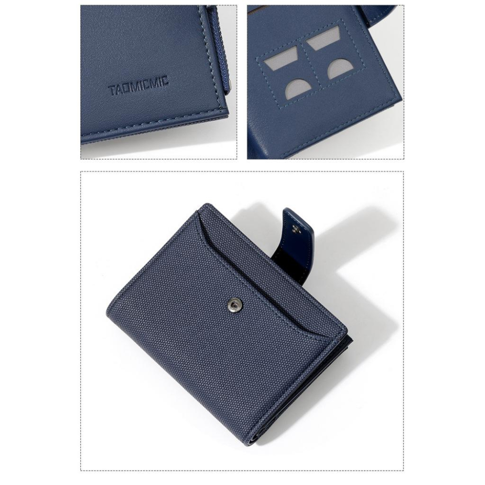 MOLISS｜質感機能短錢包 悠遊卡證件包 機能皮包  多格層皮夾  名片夾 短夾 卡包 拉鍊零錢包 多卡層中夾 禮物-細節圖6