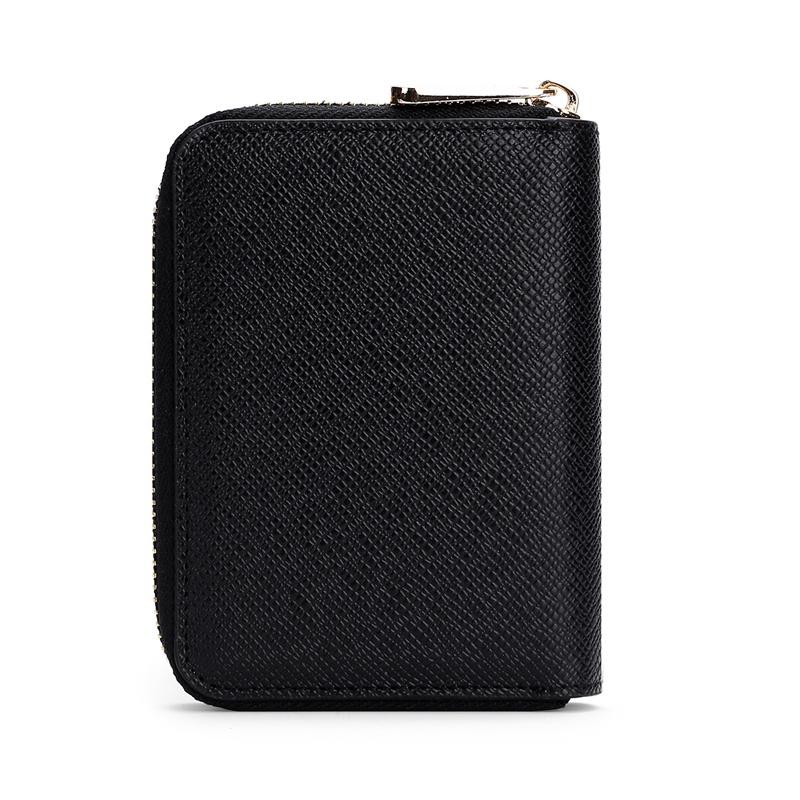 MOLISS｜17color 高質感十字紋小錢包 素皮革零錢包 耐磨小錢包 日式錢包 鑰匙包 皮包 皮夾 短夾 男 女-細節圖4