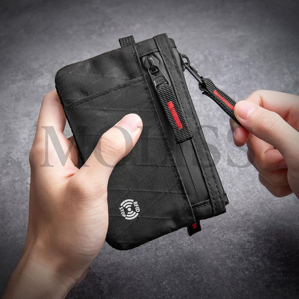 MOLISS｜2color AirPods RFID 美式零錢包 掛繩零錢包 防盜刷 防潑水 耳機包 鑰匙包 悠遊卡 男-細節圖2