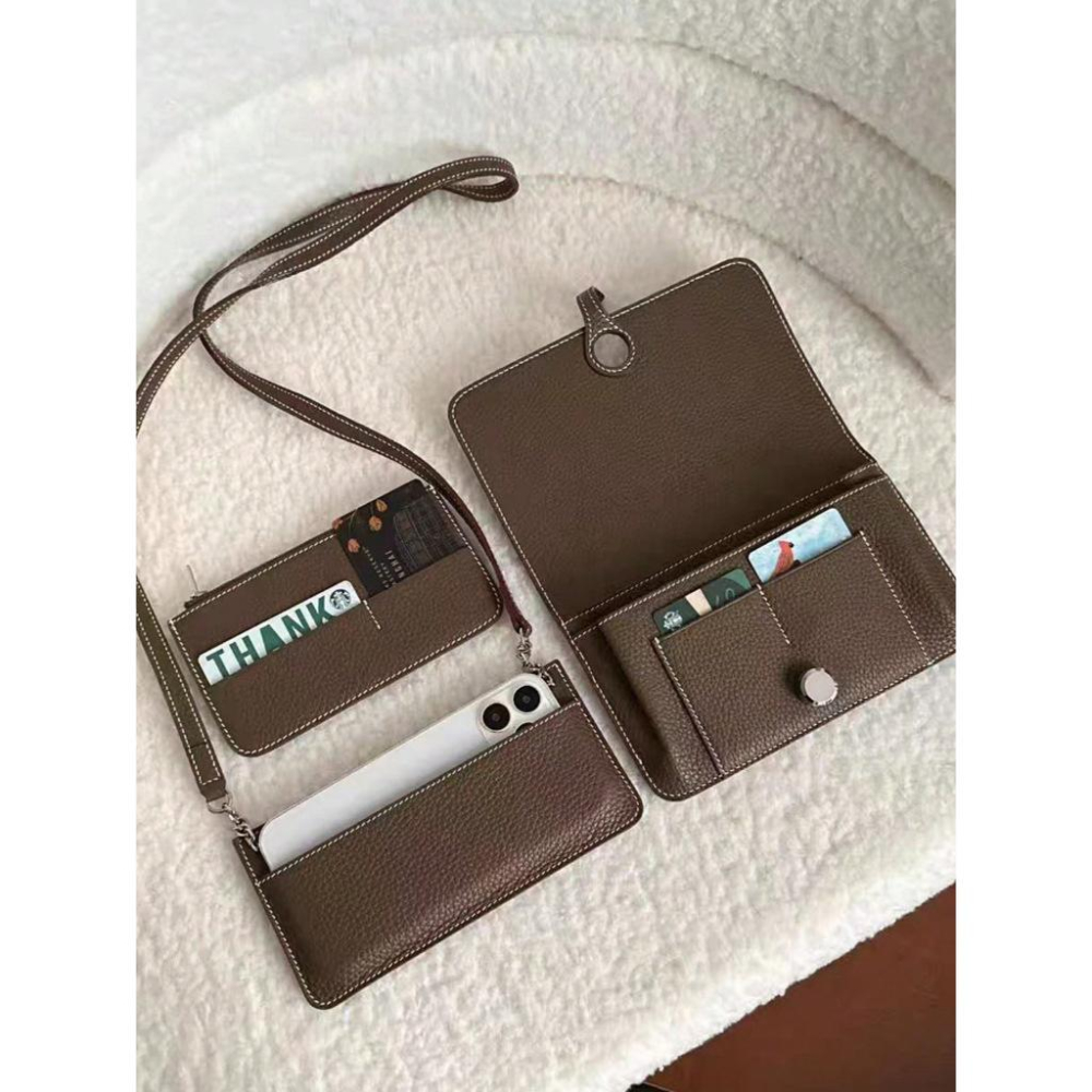 MOLISS｜離席者三件套手機包 護照包 皮革包 小方包 斜背包 肩背包 側背包 鑰匙包 小包 卡包 男包 女包-細節圖3