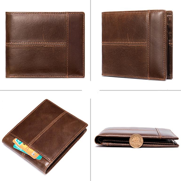 MOLISS｜費昂真皮短夾 快速取卡外卡層 RFID防盜刷 真皮質感 男生禮物 送禮去 信用卡 悠遊卡 皮夾 錢包 財布-細節圖8