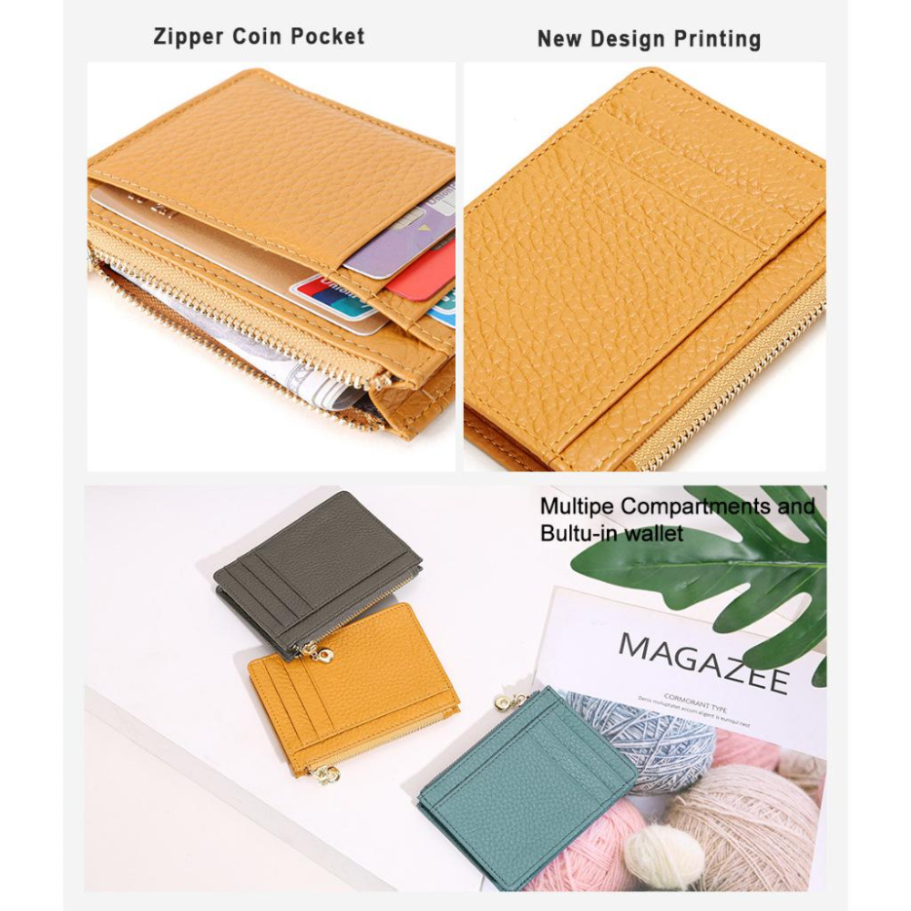 MOLISS｜巧巧楺軟真皮零錢包 牛皮錢包 卡片包 小廢包 證件包 悠遊卡 駕照 錢包 卡包 卡夾 韓國 日本 女生 女-細節圖3