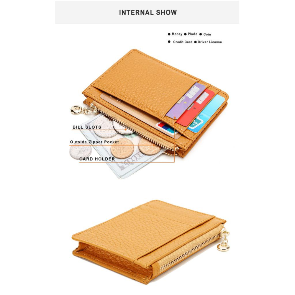 MOLISS｜巧巧楺軟真皮零錢包 牛皮錢包 卡片包 小廢包 證件包 悠遊卡 駕照 錢包 卡包 卡夾 韓國 日本 女生 女-細節圖4