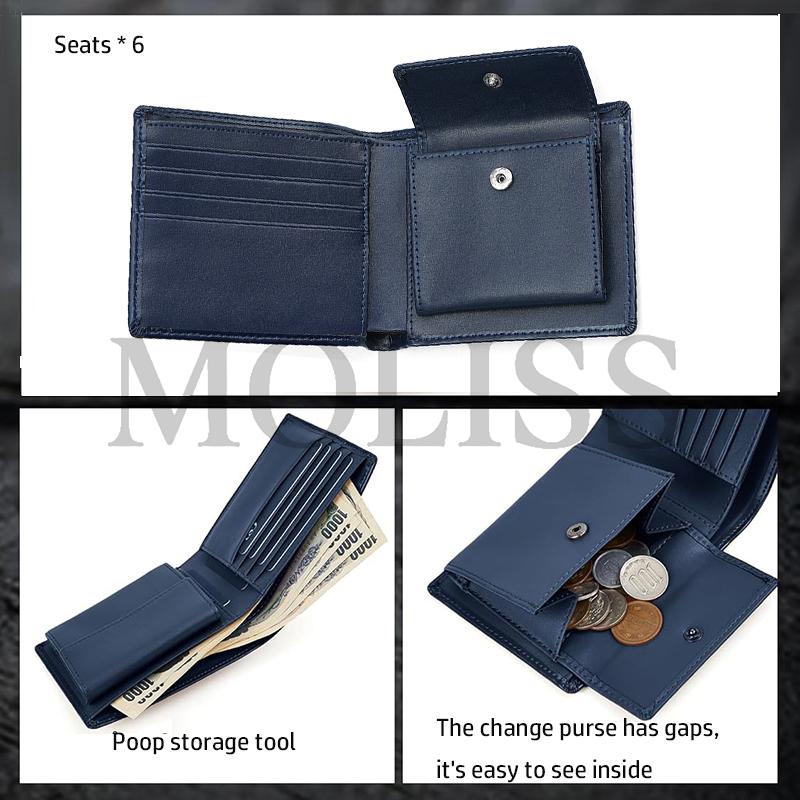 MOLISS｜翔太真皮短夾 日本錢包 真皮錢包 生日禮物 零錢袋 零錢包 碳纖維 皮夾 真革 禮物 送禮 男生 短夾-細節圖3