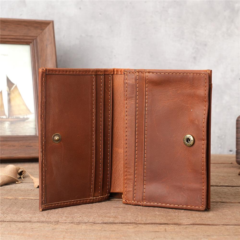 MOLISS｜科斯塔真皮零錢包 迷你皮夾 簡約錢包  輕便短夾 瘋馬皮 名片包 禮物 錢包 皮夾 卡夾 卡包 男生 男-細節圖4