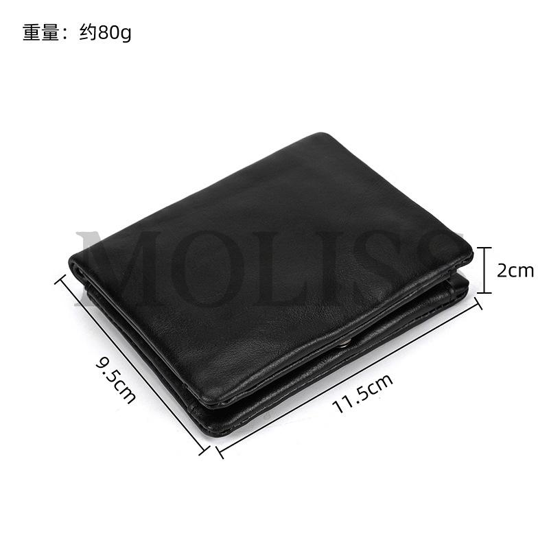 MOLISS｜5color RFID 諾伊真皮中夾 拉鍊零錢包 隨性抓紋 防盜刷 多卡層 零錢包 中夾 錢包 皮夾 財布-細節圖2