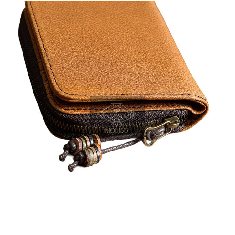 MOLISS｜小鳥遊植物糅真皮中夾 多卡層皮夾 真皮皮件 真皮錢包 小牛皮 手工製 短夾 中夾 皮夾 錢包 財布 禮物-細節圖6