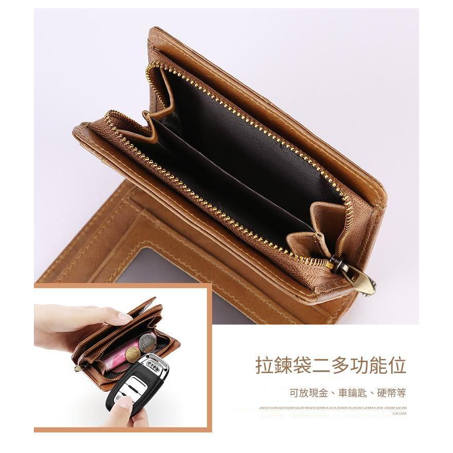 MOLISS｜費昂真皮立式錢包 雙隔層零錢包 RFID防盜刷 真皮質感 AirPods耳機包 鑰匙包 皮夾 短夾 財布-細節圖8